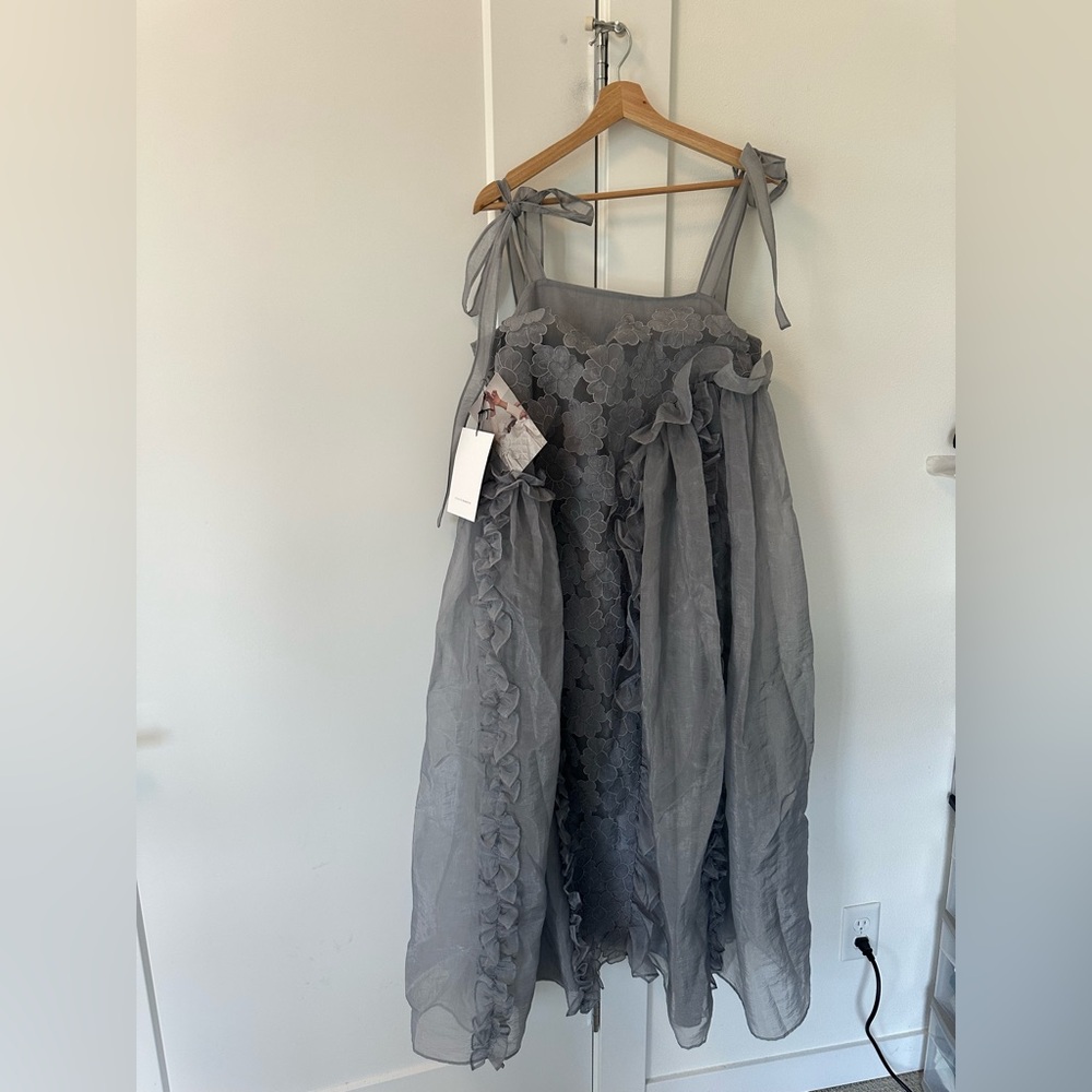NWT Cecilie Bahnsen Gray Oswald Dress